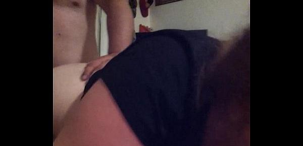  bbw sucks chub while husband fucks her